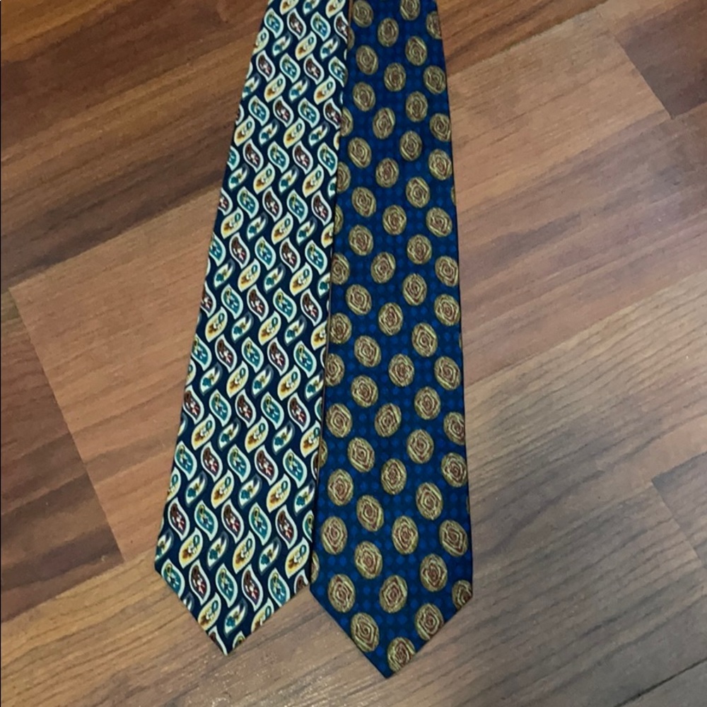 Set Of Two Vintage Designer Ties